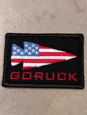 GORUCK American Flag Arrow Patch - Black/Red/White/Blue